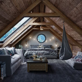 decorating attic rooms